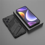 For Xiaomi Redmi Note 12 Turbo / Poco F5 5G Hard PC + Flexible TPU Phone Case Kickstand Shockproof Cover