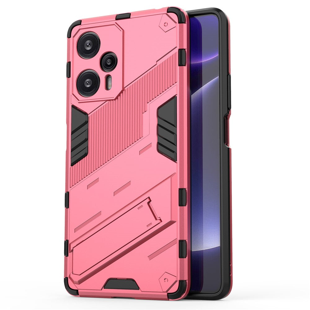 For Xiaomi Redmi Note 12 Turbo / Poco F5 5G Hard PC + Flexible TPU Phone Case Kickstand Shockproof Cover