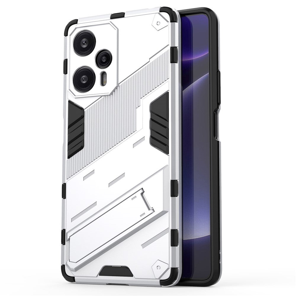 For Xiaomi Redmi Note 12 Turbo / Poco F5 5G Hard PC + Flexible TPU Phone Case Kickstand Shockproof Cover