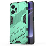 For Xiaomi Redmi Note 12 Turbo / Poco F5 5G Hard PC + Flexible TPU Phone Case Kickstand Shockproof Cover
