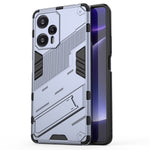 For Xiaomi Redmi Note 12 Turbo / Poco F5 5G Hard PC + Flexible TPU Phone Case Kickstand Shockproof Cover