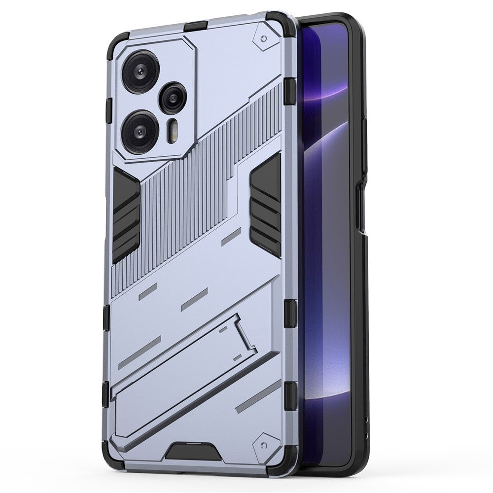 For Xiaomi Redmi Note 12 Turbo / Poco F5 5G Hard PC + Flexible TPU Phone Case Kickstand Shockproof Cover