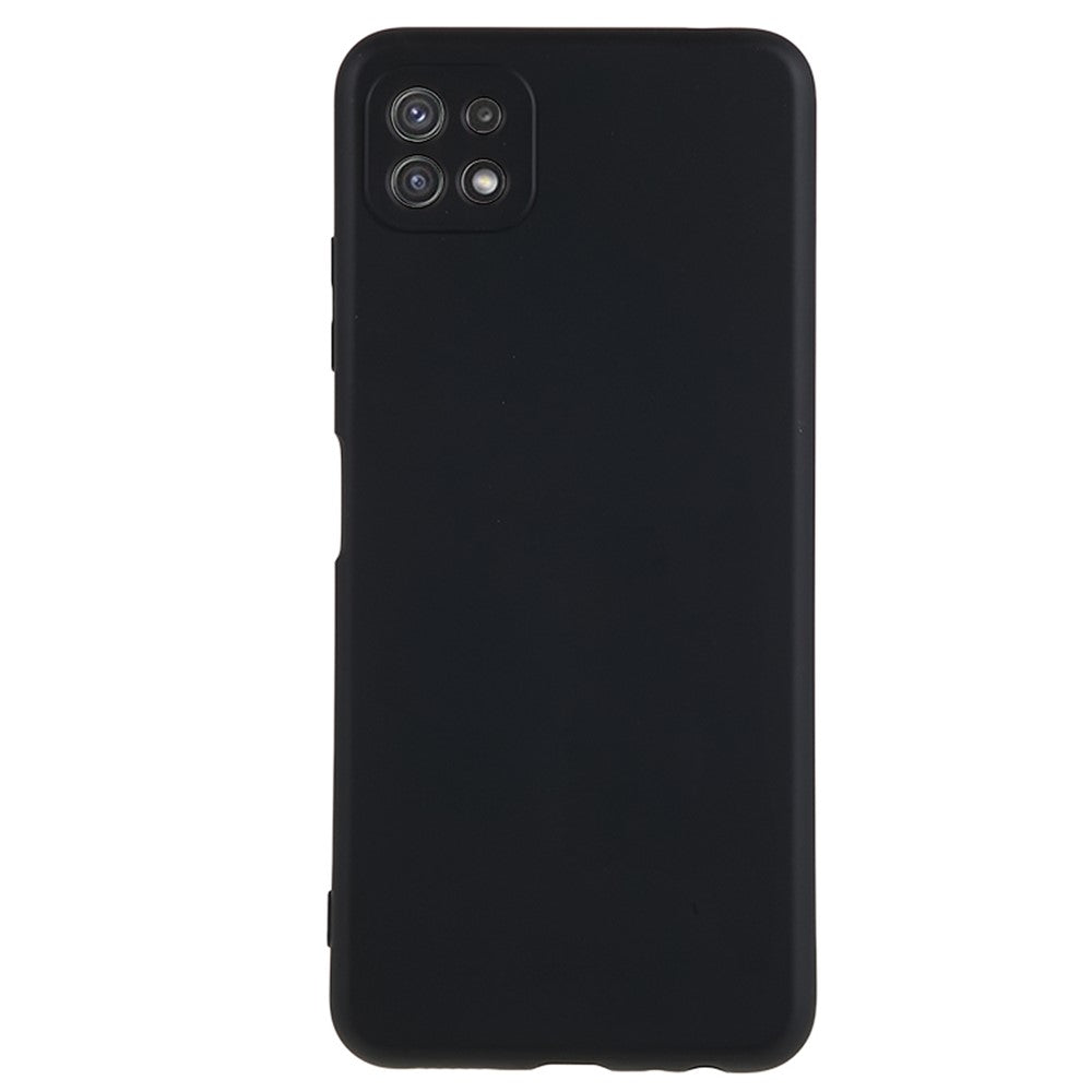 Til Samsung Galaxy A22 5G (EU-version) Fiberforing Gummibelagt TPU Cover Stødsikkert Telefoncover