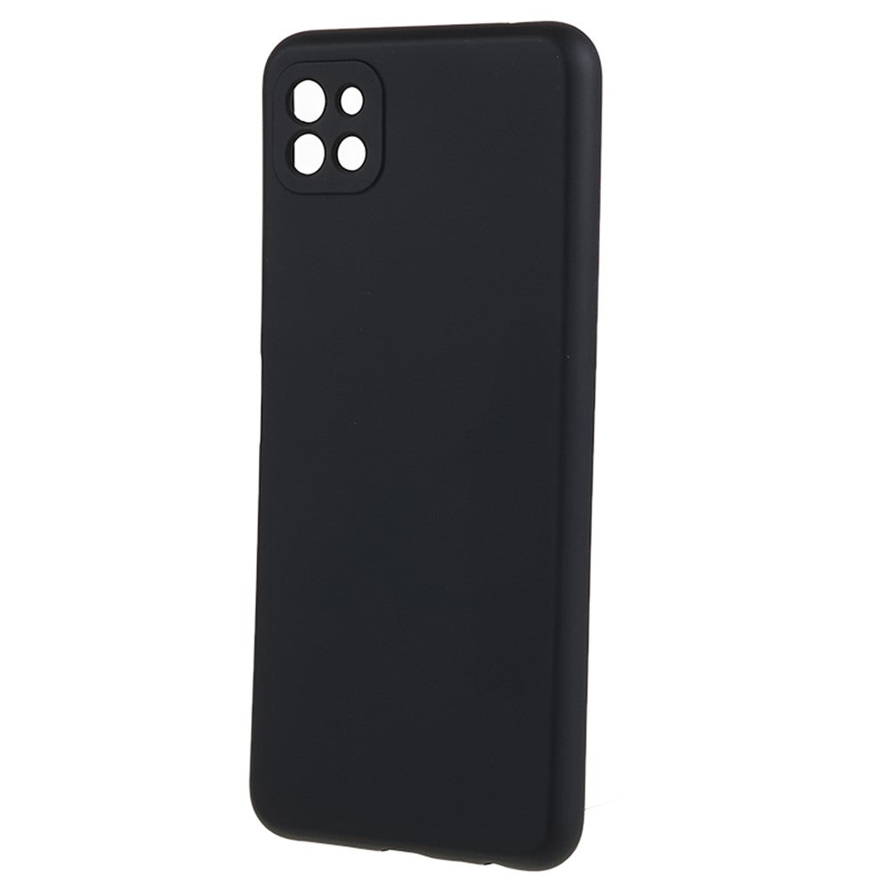 Til Samsung Galaxy A22 5G (EU-version) Fiberforing Gummibelagt TPU Cover Stødsikkert Telefoncover