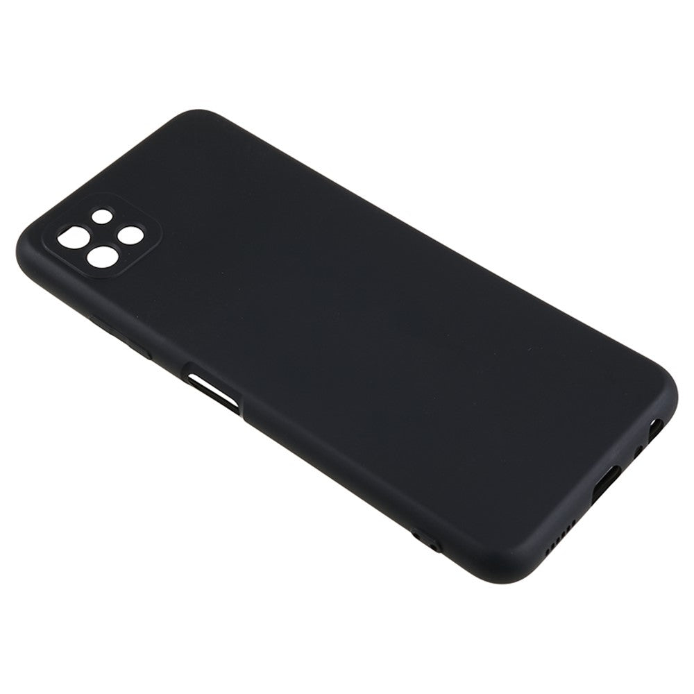 Til Samsung Galaxy A22 5G (EU-version) Fiberforing Gummibelagt TPU Cover Stødsikkert Telefoncover