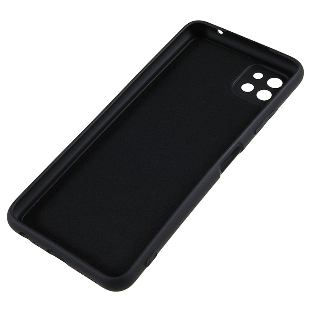 Til Samsung Galaxy A22 5G (EU-version) Fiberforing Gummibelagt TPU Cover Stødsikkert Telefoncover
