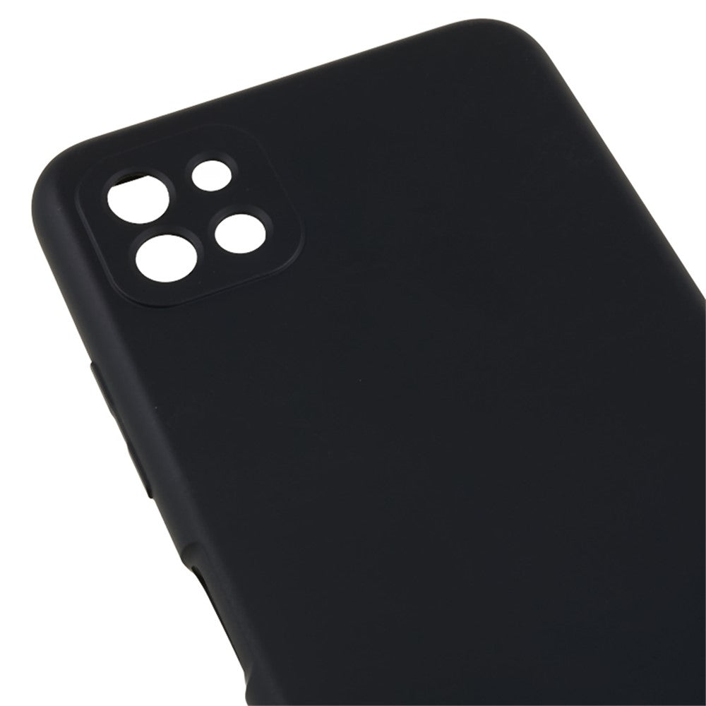 Til Samsung Galaxy A22 5G (EU-version) Fiberforing Gummibelagt TPU Cover Stødsikkert Telefoncover