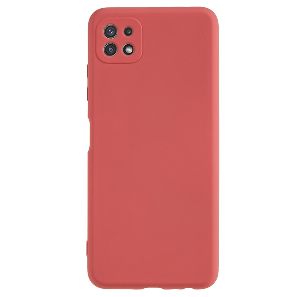 Til Samsung Galaxy A22 5G (EU-version) Fiberforing Gummibelagt TPU Cover Stødsikkert Telefoncover