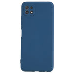 Til Samsung Galaxy A22 5G (EU-version) Fiberforing Gummibelagt TPU Cover Stødsikkert Telefoncover