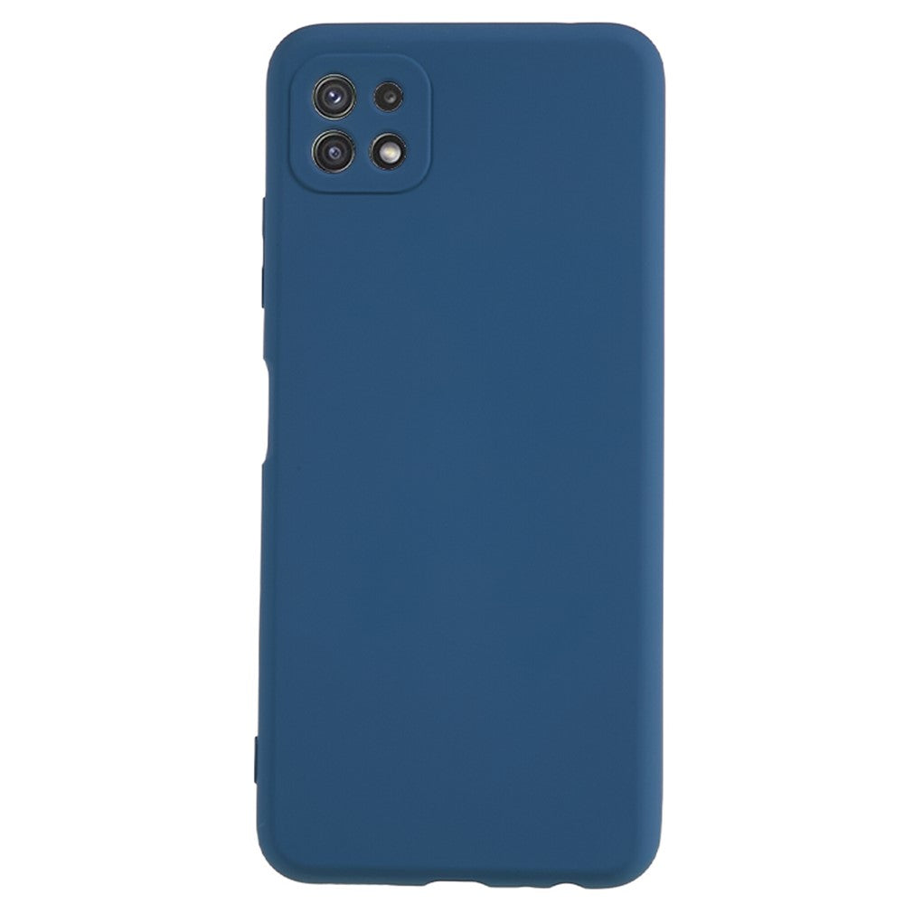 Til Samsung Galaxy A22 5G (EU-version) Fiberforing Gummibelagt TPU Cover Stødsikkert Telefoncover