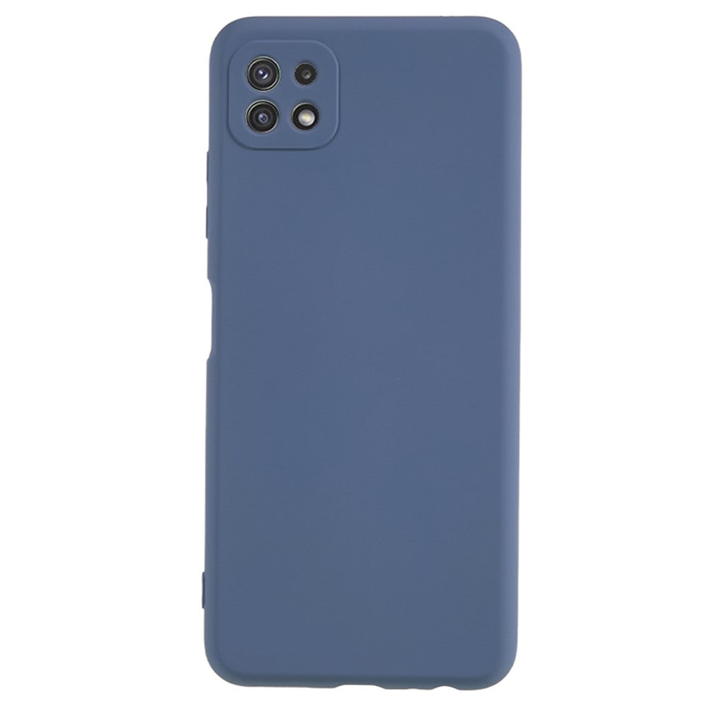 Til Samsung Galaxy A22 5G (EU-version) Fiberforing Gummibelagt TPU Cover Stødsikkert Telefoncover