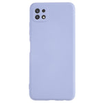Til Samsung Galaxy A22 5G (EU-version) Fiberforing Gummibelagt TPU Cover Stødsikkert Telefoncover