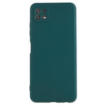 Til Samsung Galaxy A22 5G (EU-version) Fiberforing Gummibelagt TPU Cover Stødsikkert Telefoncover