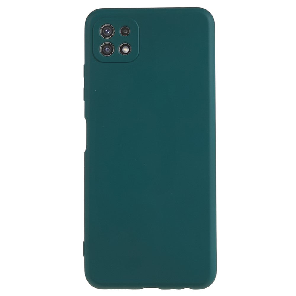 Til Samsung Galaxy A22 5G (EU-version) Fiberforing Gummibelagt TPU Cover Stødsikkert Telefoncover
