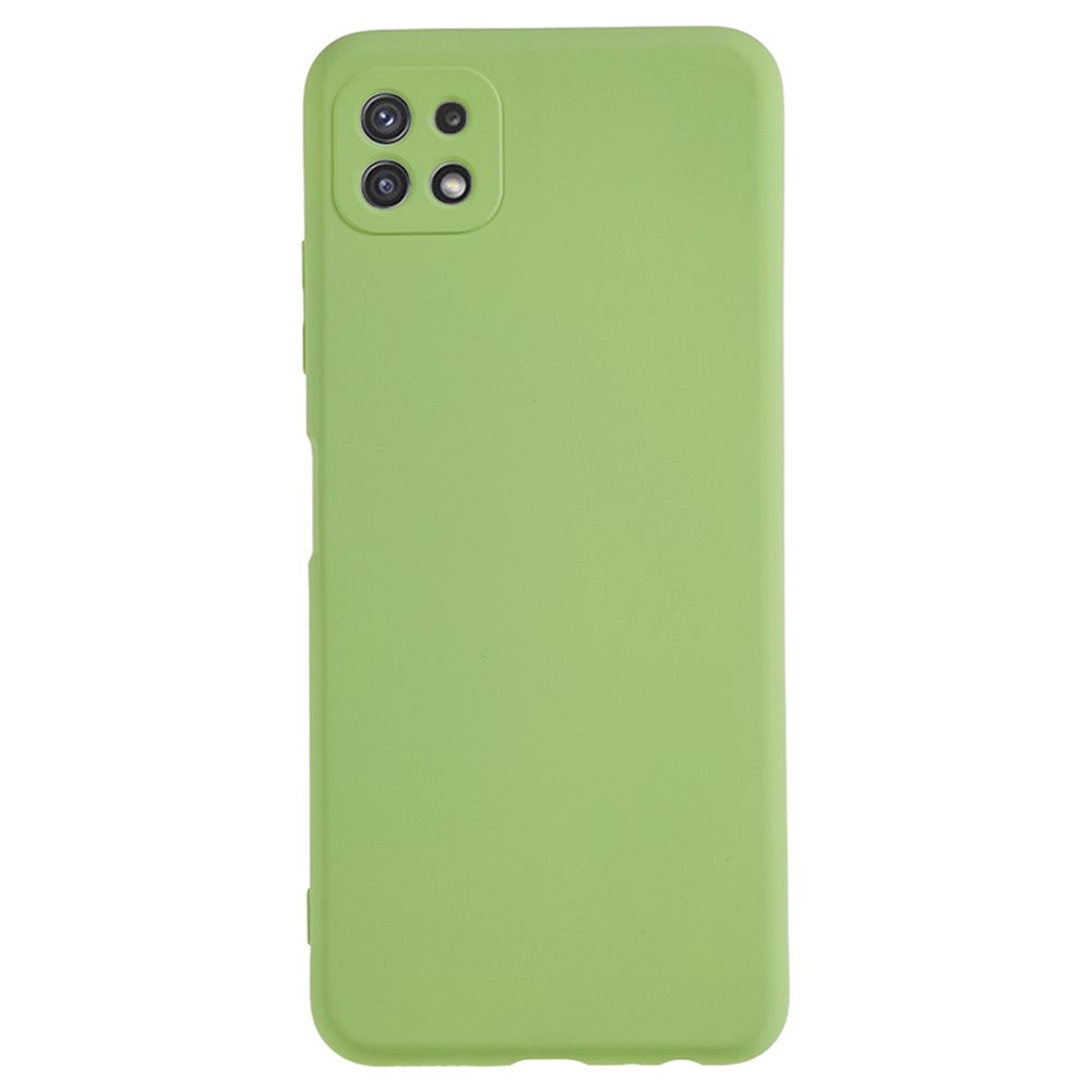 Til Samsung Galaxy A22 5G (EU-version) Fiberforing Gummibelagt TPU Cover Stødsikkert Telefoncover