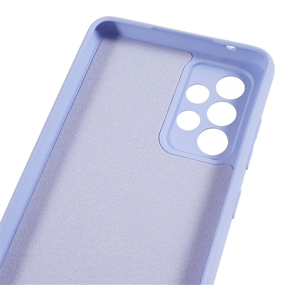 For Samsung Galaxy A52 4G / 5G / A52s 5G Rubberized Phone Case Fiber Lining TPU Back Cover