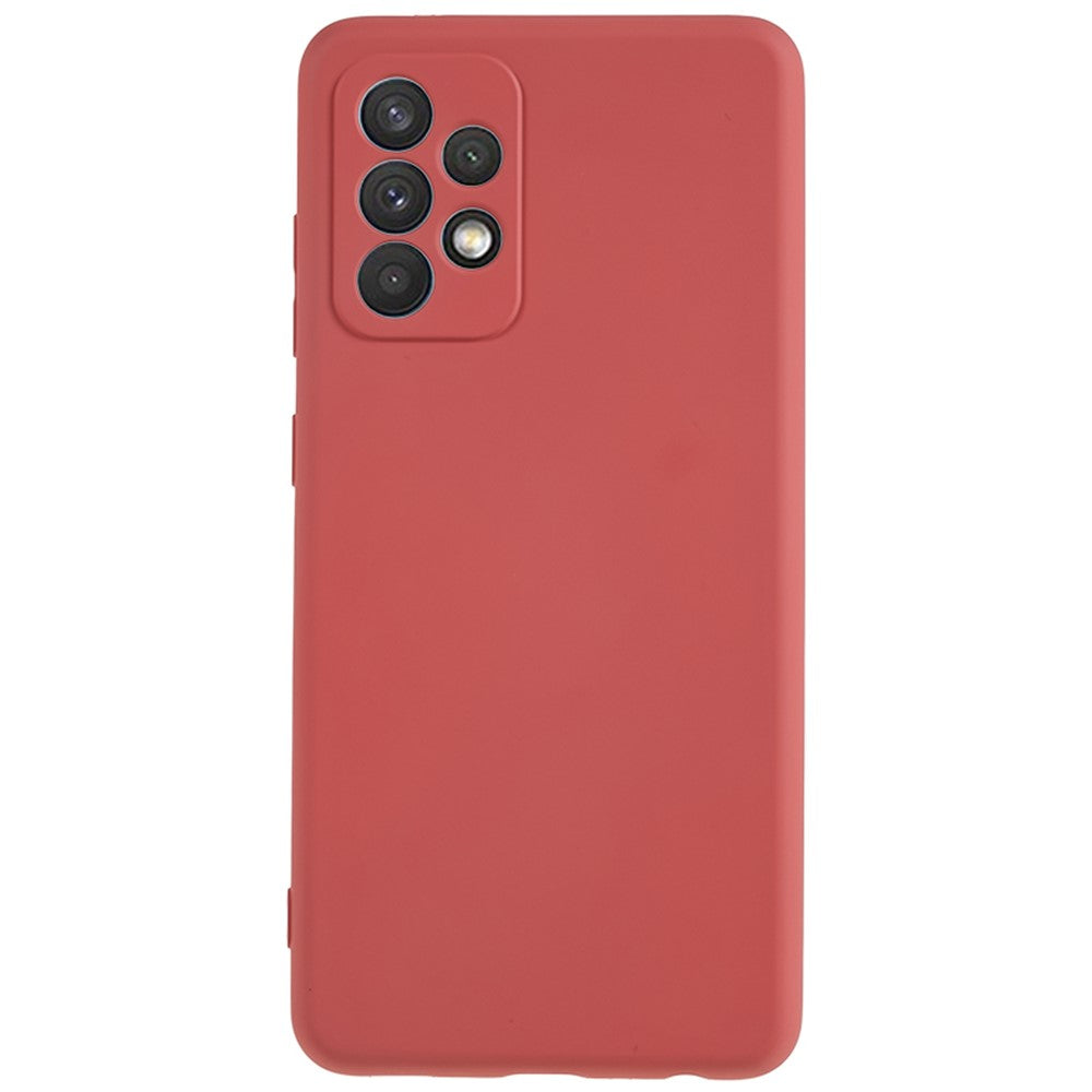 For Samsung Galaxy A52 4G / 5G / A52s 5G Rubberized Phone Case Fiber Lining TPU Back Cover