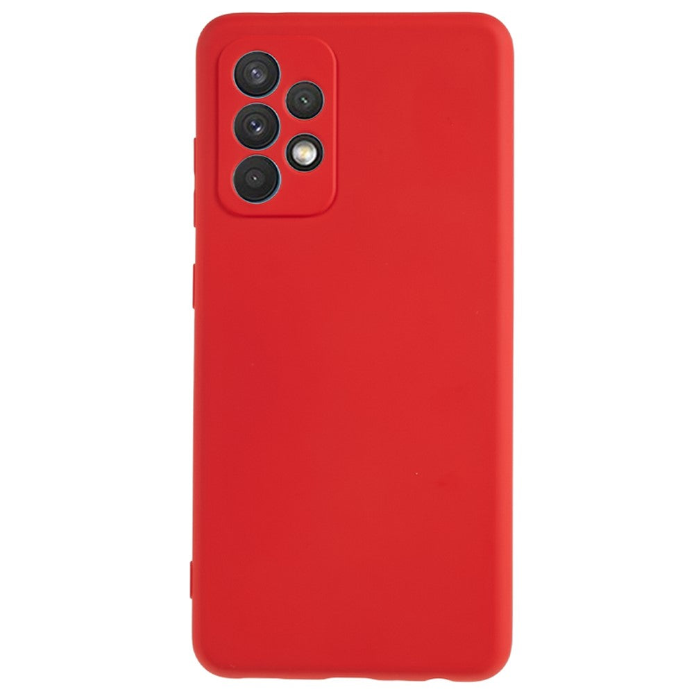 For Samsung Galaxy A52 4G / 5G / A52s 5G Rubberized Phone Case Fiber Lining TPU Back Cover