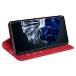 Huawei P60 Pro Skin-touch Läderfodral med Plånbok, Folio-fodral med Flip-stativ, Mobilskal