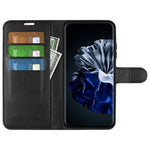 Huawei P60 Pro Litchi Texture Phone Leather Case Plånboksfodral med stativ, fallskyddande fodral