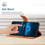 HT05 PU Leather Case for Samsung Galaxy A32 4G (EU Version) Imprinted Line Wallet Stand Skin-touch Cover