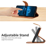 HT05 PU Leather Case for Samsung Galaxy A32 4G (EU Version) Imprinted Line Wallet Stand Skin-touch Cover