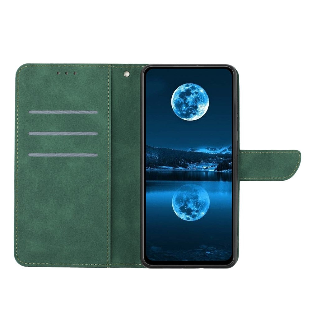 HT05 Pung Telefoncover til Samsung Galaxy A34 5G PU Læder Cover Hudvenlig Telefonetui med Rem