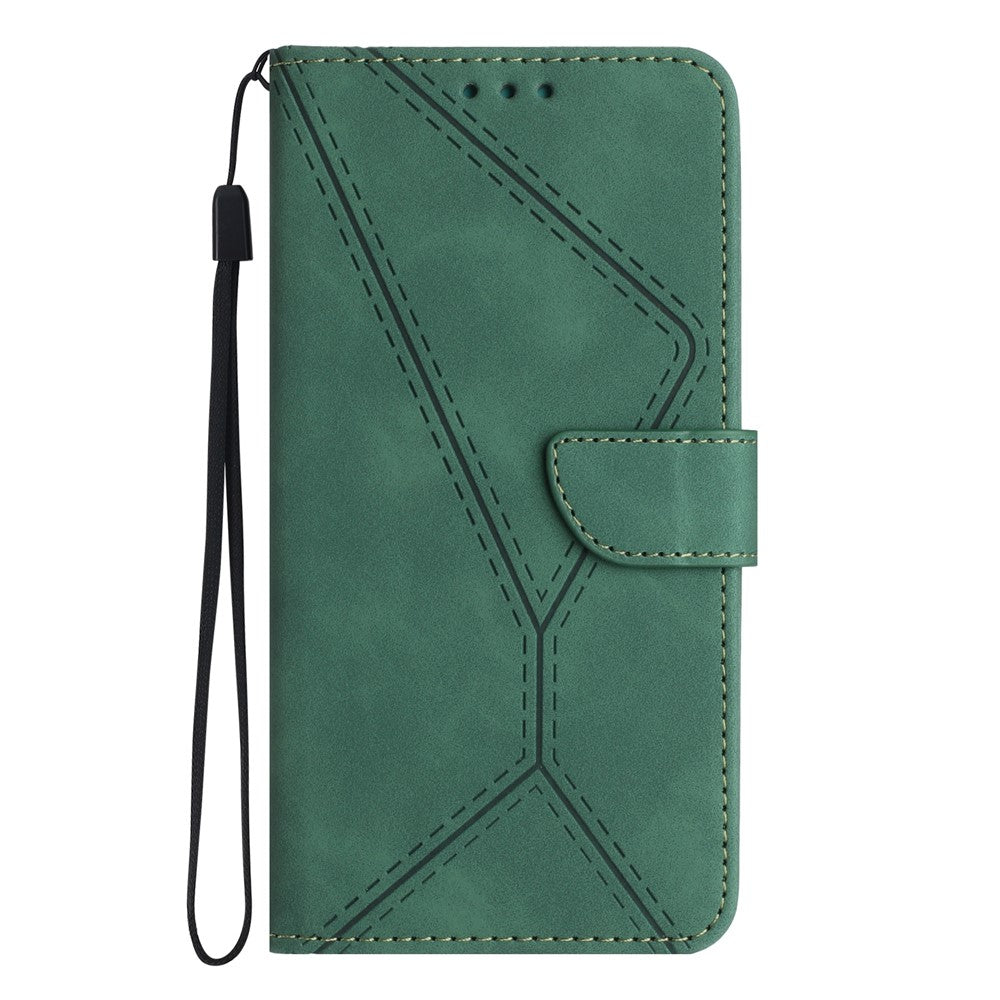 HT05 Pung Telefoncover til Samsung Galaxy A34 5G PU Læder Cover Hudvenlig Telefonetui med Rem