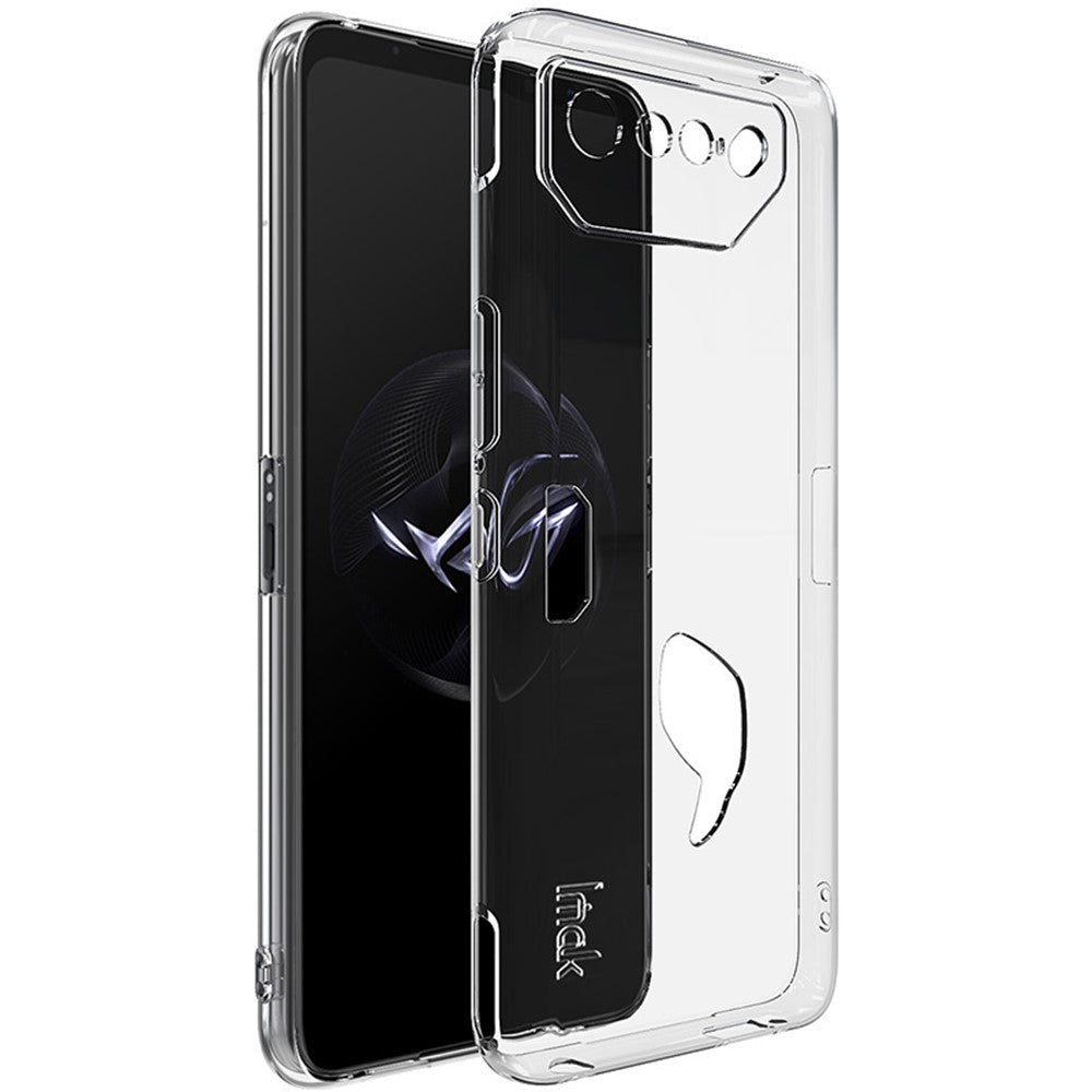 IMAK UX-5 Series til Asus ROG Phone 7 5G HD Gennemsigtigt Cover Fleksibelt TPU Mobiltelefon Etui