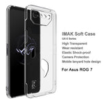 IMAK UX-5 Series til Asus ROG Phone 7 5G HD Gennemsigtigt Cover Fleksibelt TPU Mobiltelefon Etui
