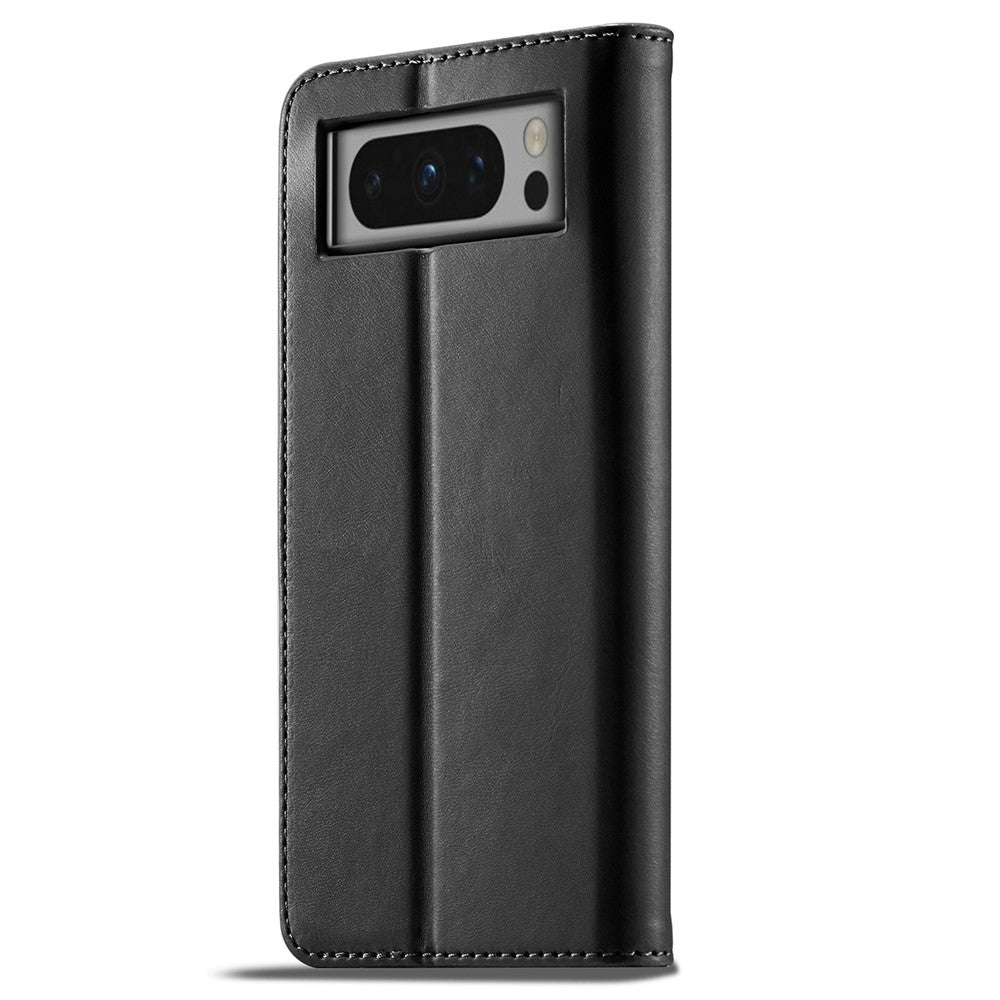 LC.IMEEKE For Google Pixel 8 Pro PU Leather Wallet Phone Case Calf Texture Stand Flip Cover