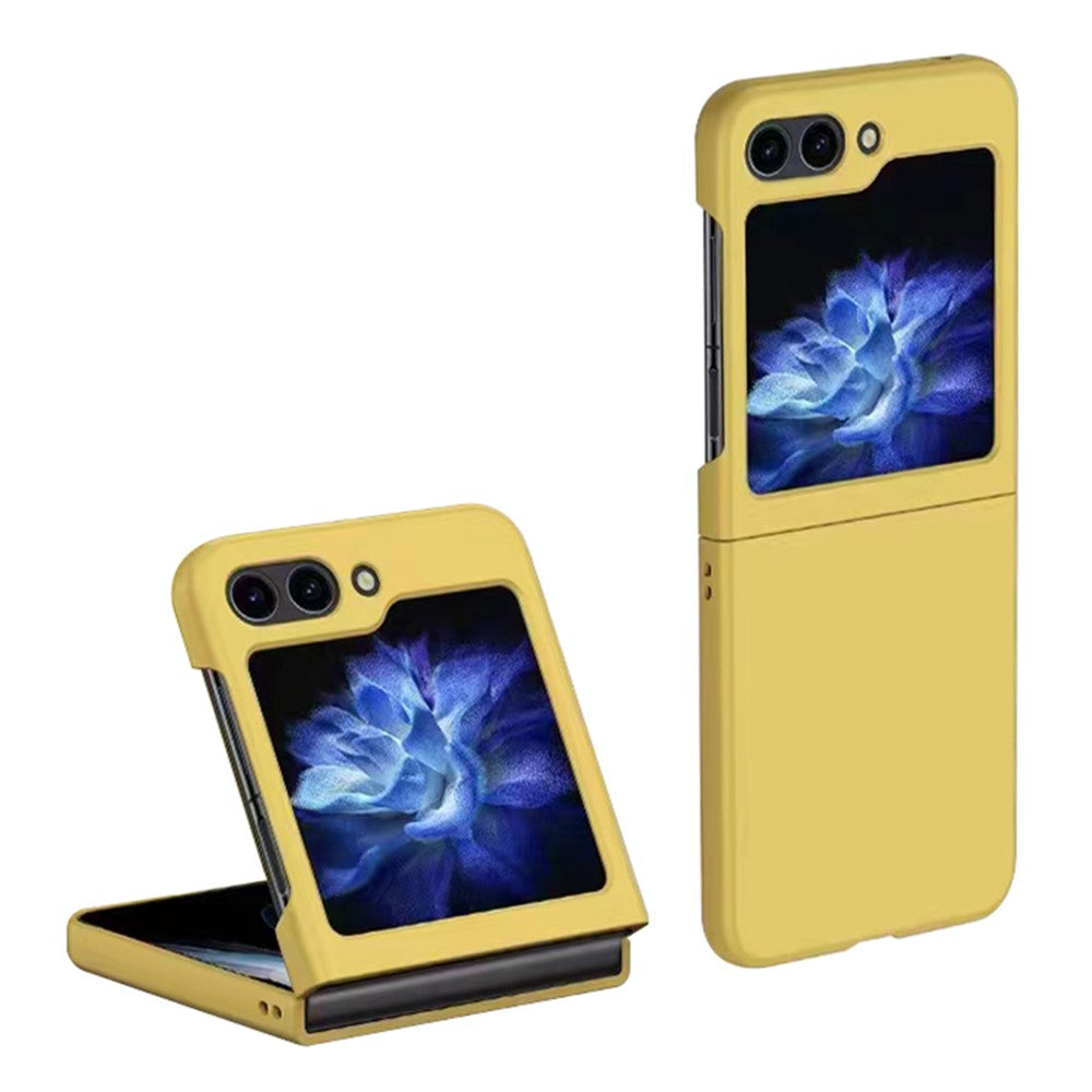 Til Samsung Galaxy Z Flip5 5G Tyndt, Hårdt PC-telefoncover, Gummieret Stødsikkert Cover