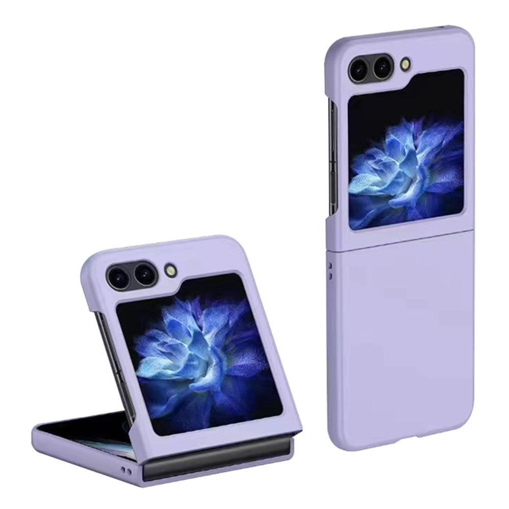 Til Samsung Galaxy Z Flip5 5G Tyndt, Hårdt PC-telefoncover, Gummieret Stødsikkert Cover