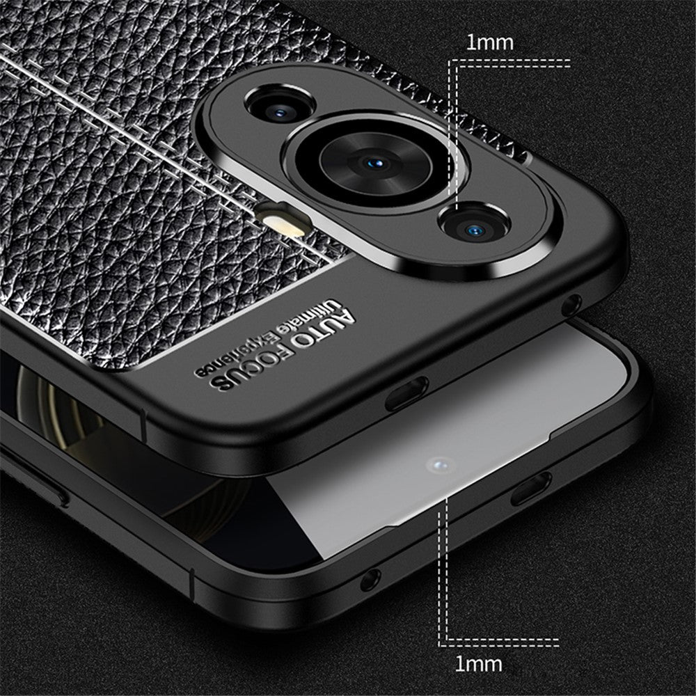 For Huawei nova 11 / nova 12s 4G / nova 12 Lite 4G Phone Case Litchi Texture TPU Phone Case Shockproof Cover