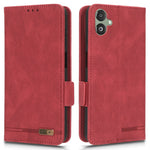For Samsung Galaxy F14 5G Drop Proof Phone Case Hardware Decor PU Leather Wallet Stand Cover