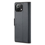 Läderfodral för Xiaomi Mi 11 Lite 4G / 5G / 11 Lite 5G NE CASEME 023 RFID-blockerande mobilskal med 3 kortplatser