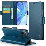 Läderfodral för Xiaomi Mi 11 Lite 4G / 5G / 11 Lite 5G NE CASEME 023 RFID-blockerande mobilskal med 3 kortplatser