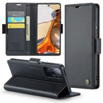 For Xiaomi 11T 5G / 11T Pro 5G Leather Case CASEME 023 RFID Blocking 3 Card Slot Mobile Cover