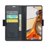For Xiaomi 11T 5G / 11T Pro 5G Leather Case CASEME 023 RFID Blocking 3 Card Slot Mobile Cover