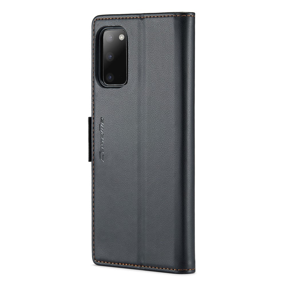 For Samsung Galaxy S20 4G / 5G Leather Case CASEME 023 RFID Blocking 3 Card Slot Mobile Cover