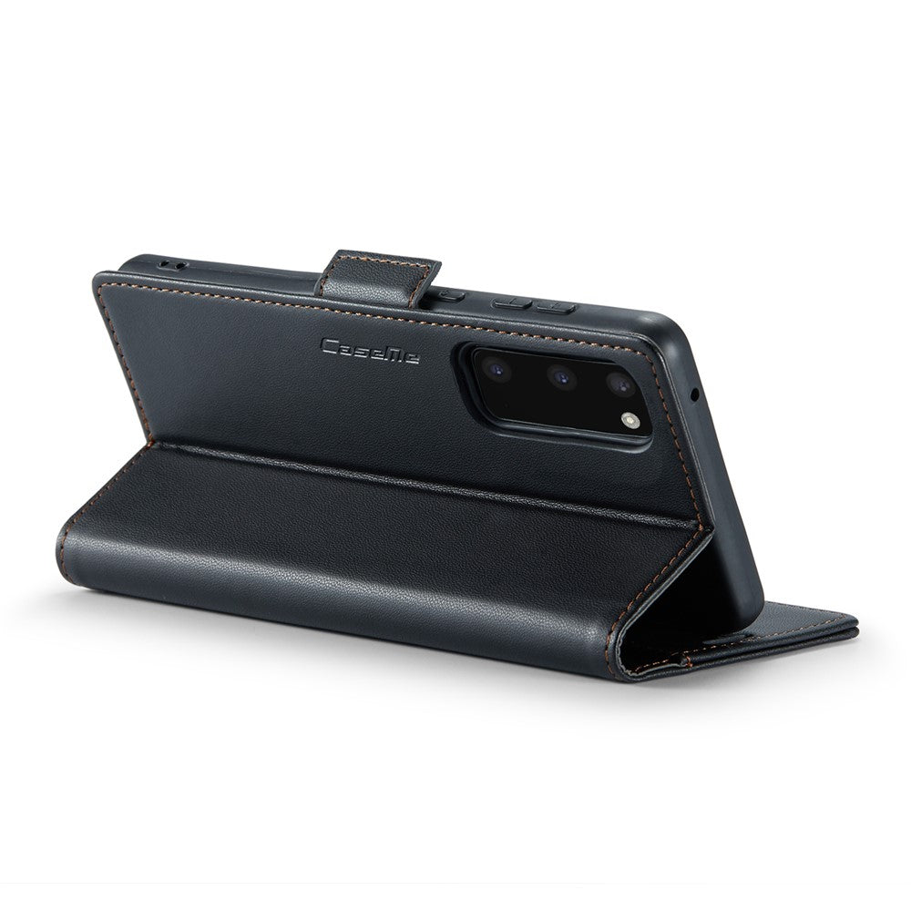 For Samsung Galaxy S20 4G / 5G Leather Case CASEME 023 RFID Blocking 3 Card Slot Mobile Cover