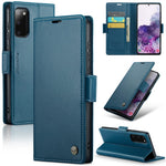 For Samsung Galaxy S20 4G / 5G Leather Case CASEME 023 RFID Blocking 3 Card Slot Mobile Cover