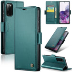 For Samsung Galaxy S20 4G / 5G Leather Case CASEME 023 RFID Blocking 3 Card Slot Mobile Cover