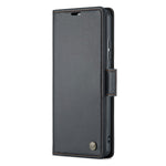 CASEME 023-læderetui til Xiaomi 12 5G / 12X 5G / 12S 5G, RFID-blokerende mobilcover med 3 kortpladser