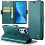 Xiaomi 12 5G / 12X 5G / 12S 5G Läderfodral CASEME 023 RFID-blockerande mobilskal med 3 kortplatser