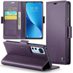 Xiaomi 12 5G / 12X 5G / 12S 5G Läderfodral CASEME 023 RFID-blockerande mobilskal med 3 kortplatser