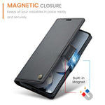 For Xiaomi 12T 5G / 12T Pro 5G / Redmi K50 Ultra Leather Case CASEME 023 RFID Blocking 3 Card Slot Mobile Cover