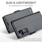 Xiaomi 12T 5G / 12T Pro 5G / Redmi K50 Ultra Läderfodral CASEME 023 RFID-blockerande mobilskal med 3 kortplatser