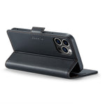 For iPhone 12 Pro Max Leather Case CASEME 023 RFID Blocking 3 Card Slot Mobile Cover