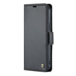 For iPhone 12 Pro Max Leather Case CASEME 023 RFID Blocking 3 Card Slot Mobile Cover